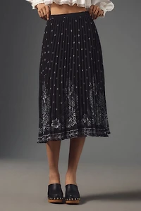 FARM Rio Floral Midi Skirt