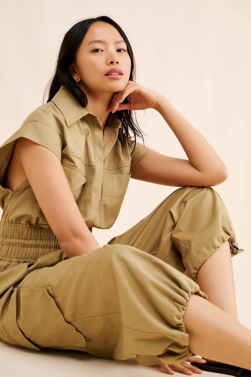 FARM Rio Cotton Utility Jumpsuit