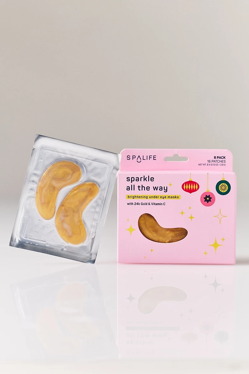 SpaLife Holiday Under Eye Masks, Set of 8