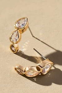 Multi Crystal Drop Earrings