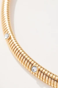 Thick Crystal Collar Necklace