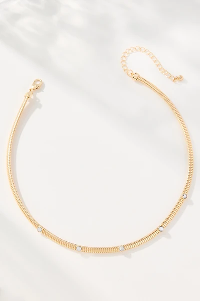 Delicate Crystal Collar Necklace