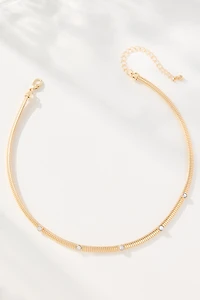 Delicate Crystal Collar Necklace