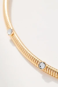 Delicate Crystal Collar Necklace