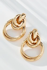 Oversized Double Hoop Earrings
