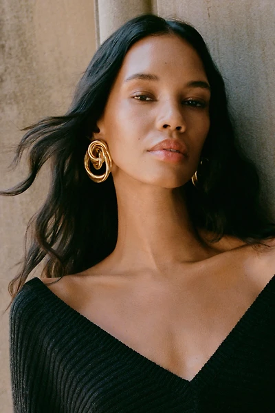 Oversized Double Hoop Earrings
