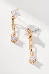 Crystal Chain Drop Earrings
