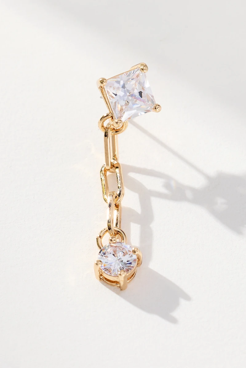 Crystal Chain Drop Earrings