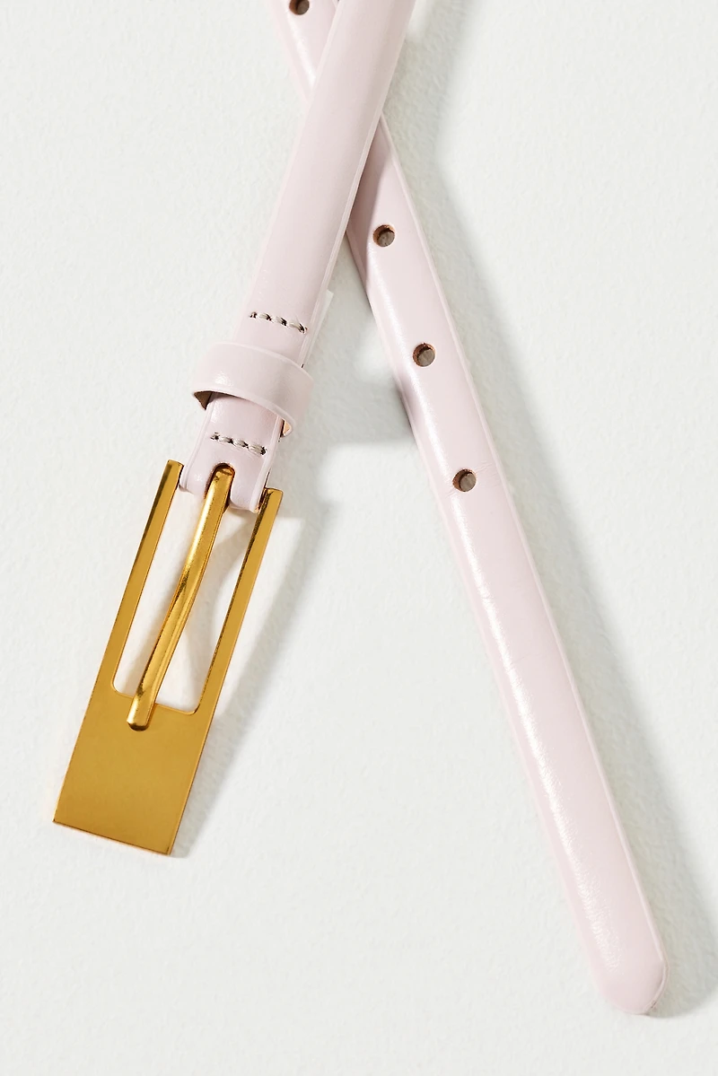 Maeve Skinny Square Buckle Belt