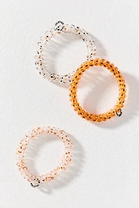 TELETIES Halloween Coil Hair Ties, Set of 3