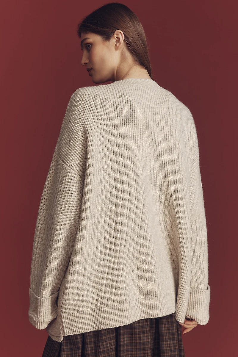 By Anthropologie Cozy Oversized Cardigan Sweater