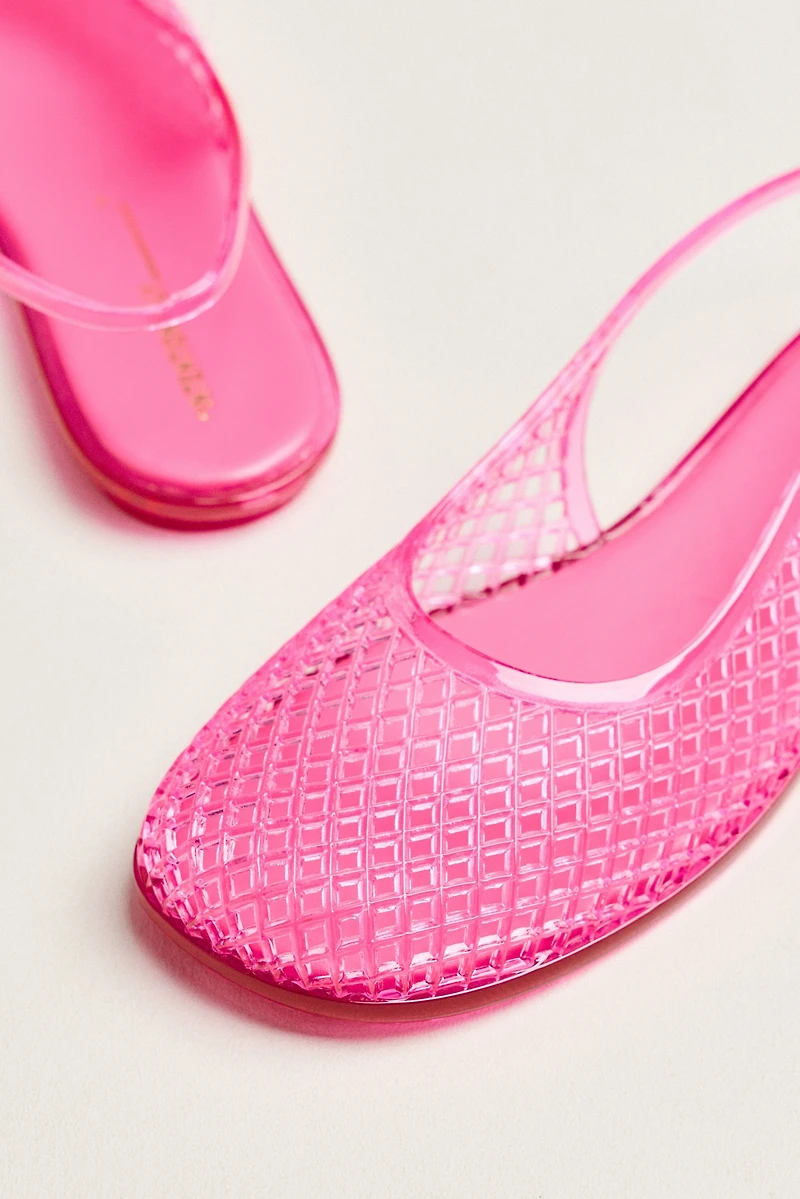 Intentionally Blank Nessa Jelly Woven Slingback Sandals