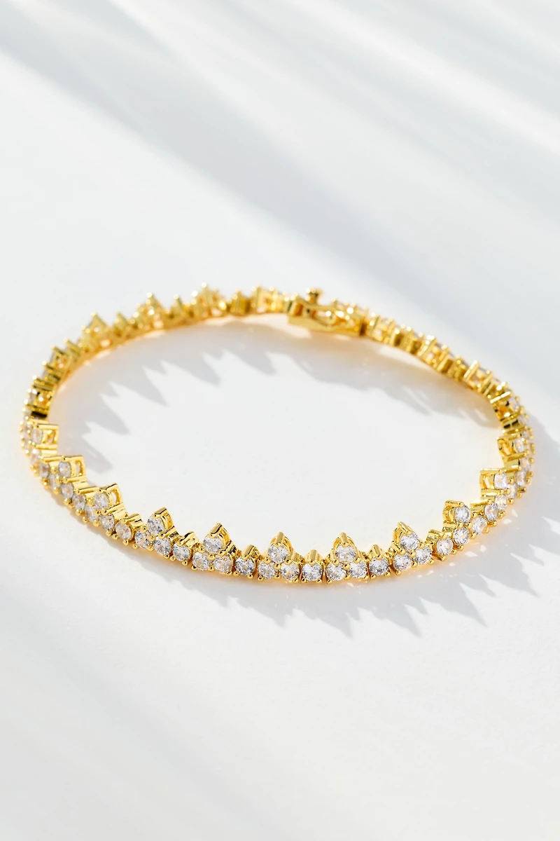 Mixed Crystal Tennis Bracelet