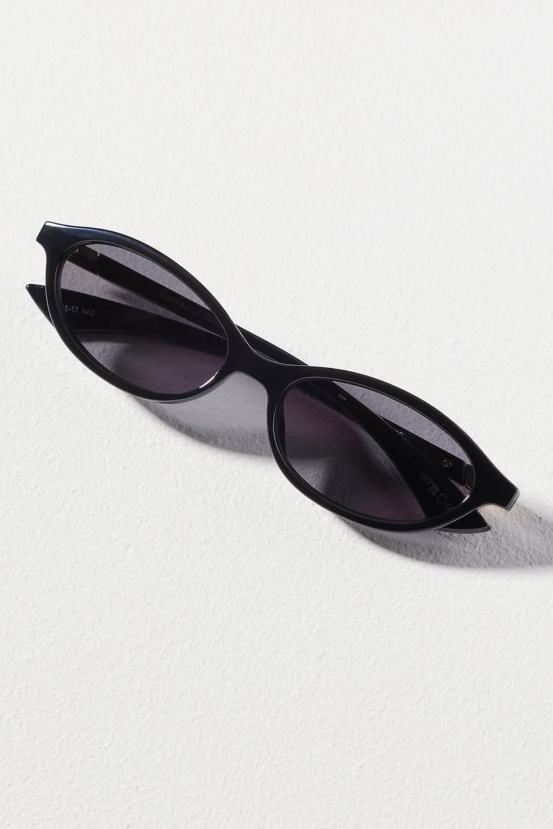Le Specs Duskfall Small Oval Sunglasses