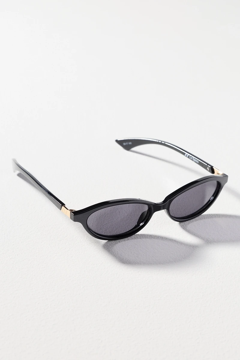 Le Specs Duskfall Small Oval Sunglasses
