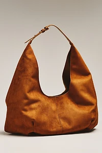 Large Faux-Suede Slouchy Tote