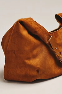 Large Faux-Suede Slouchy Tote