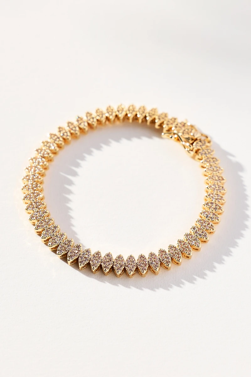 By Anthropologie Oval Tennis Bracelet