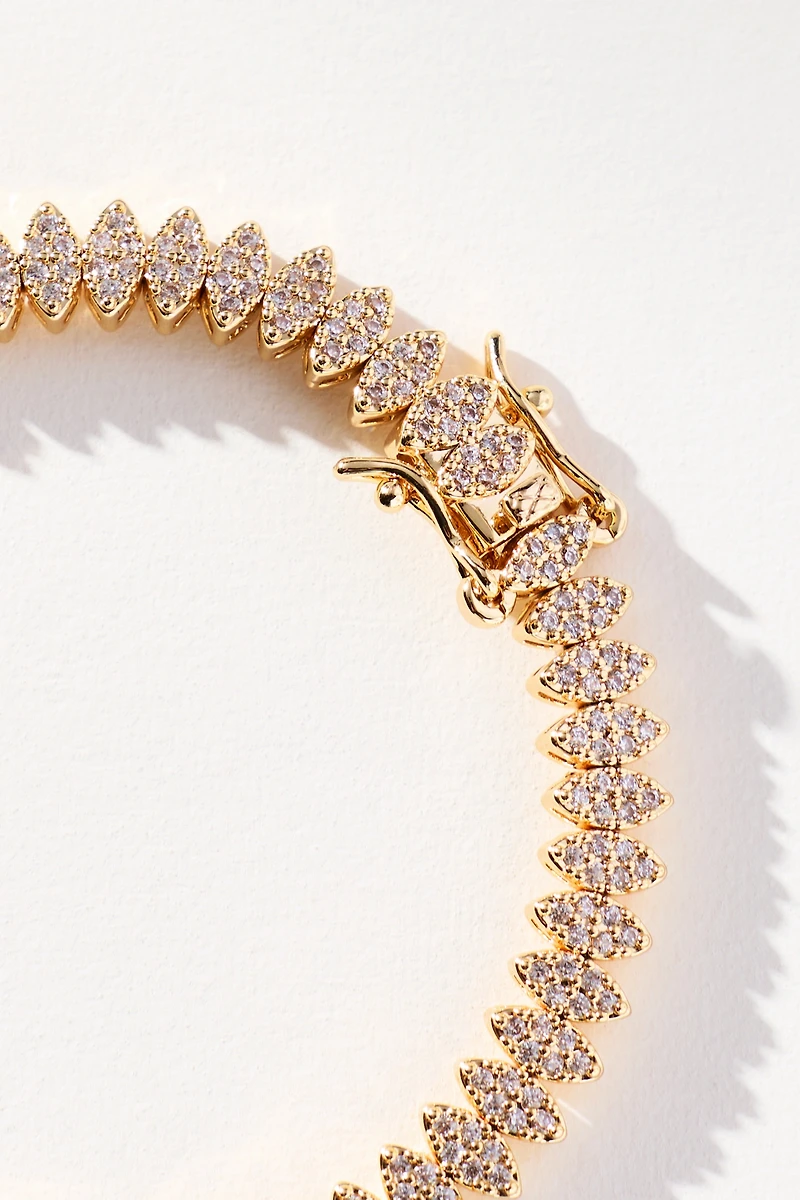 By Anthropologie Oval Tennis Bracelet
