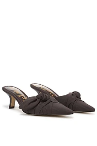 Sam Edelman Bex Knot Kitten-Heel Mules