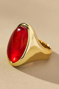 Luv Aj The Amber Honey Resin Statement Ring