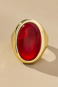 Luv Aj The Amber Honey Resin Statement Ring