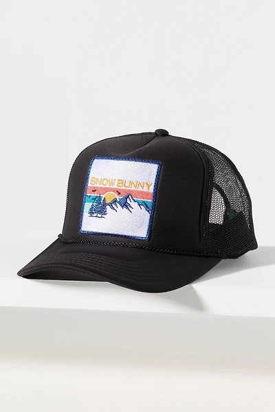 Friday Feelin Snow Bunny Trucker Hat