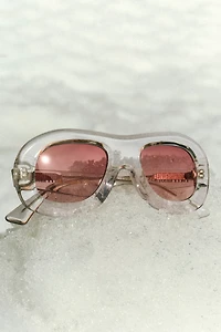 Poppy Lissiman Translucent Aviator Sunglasses