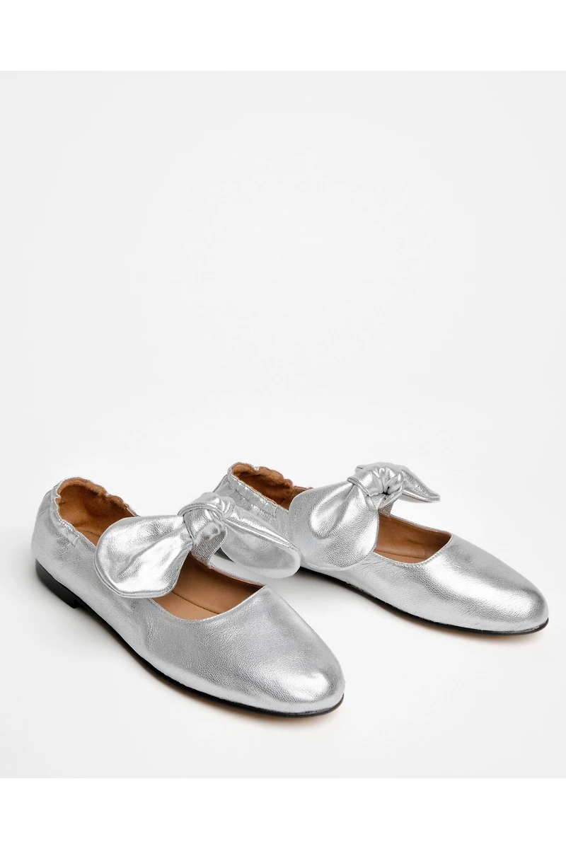 Penelope Chilvers Minnie Knotted Bow Ballet Flats