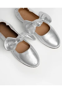 Penelope Chilvers Minnie Knotted Bow Ballet Flats