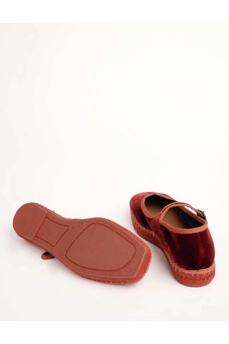 Penelope Chilvers Floral Velvet Espadrille Flats