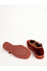 Penelope Chilvers Floral Velvet Espadrille Flats