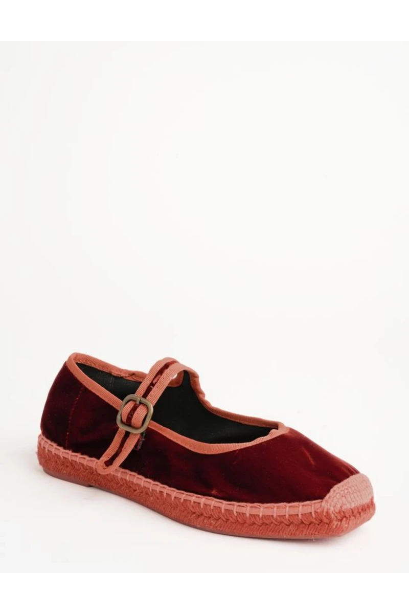 Penelope Chilvers Floral Velvet Espadrille Flats