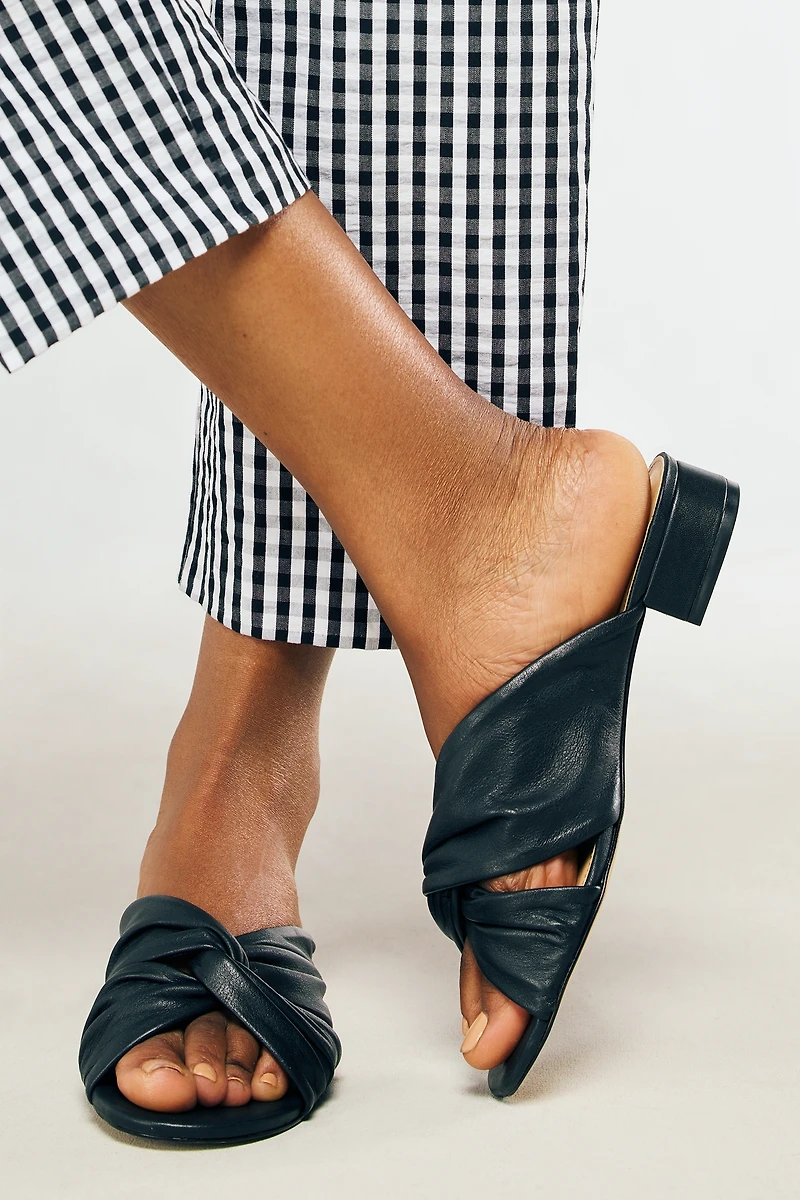 Maeve Twisted Slip-On Sandals