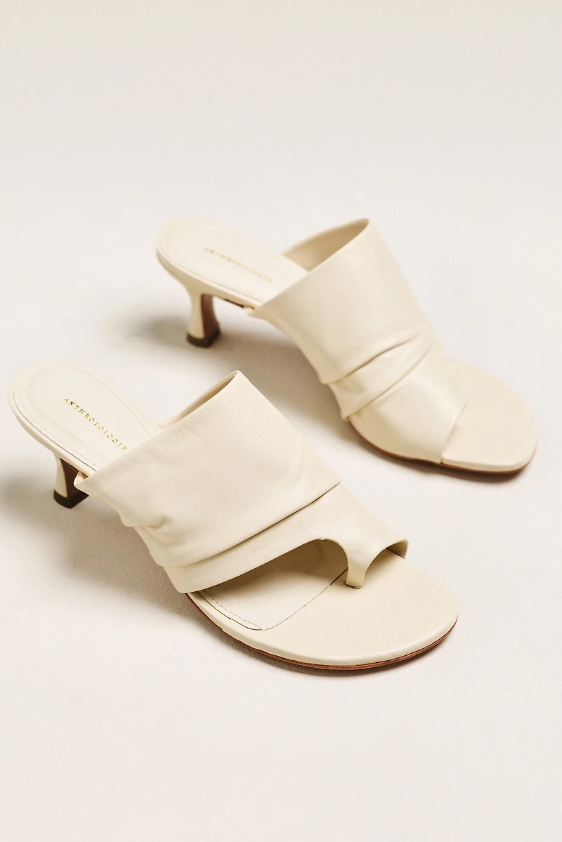 By Anthropologie Toe-Loop Scrunch Heels