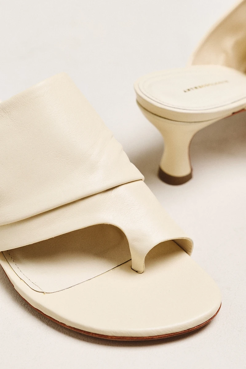 By Anthropologie Toe-Loop Scrunch Heels