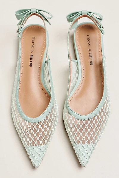 Maeve x Bibi Lou Bow Slingback Flats