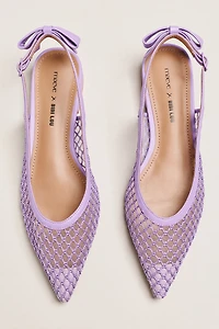 Maeve x Bibi Lou Bow Slingback Flats