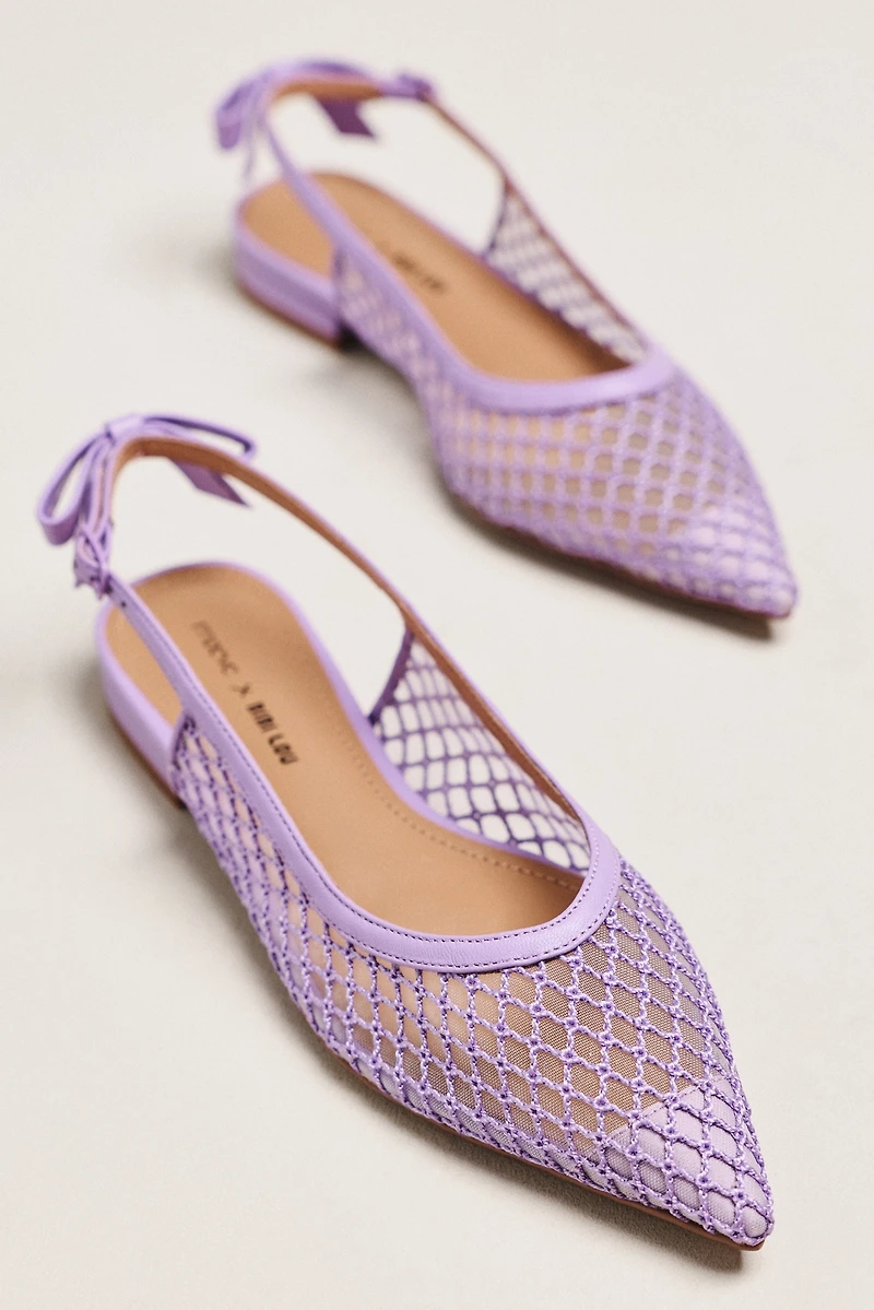 Maeve x Bibi Lou Bow Slingback Flats