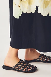 Bibi Lou Grommet Studded Mules
