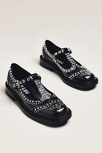 Bibi Lou Studded T-Strap Mary Janes