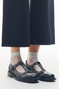 Bibi Lou Studded T-Strap Mary Janes