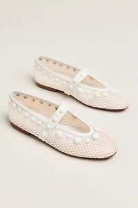 Bibi Lou Netted Stud Mary Jane Flats