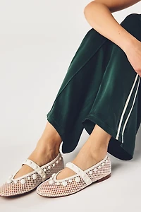 Bibi Lou Netted Stud Mary Jane Flats