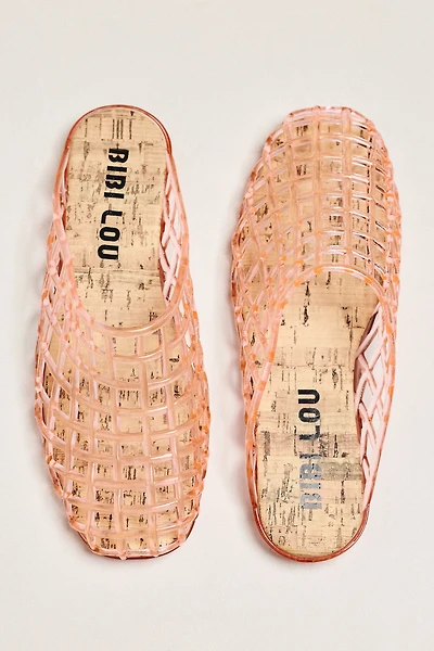 Bibi Lou Netted Jelly Mule Heels