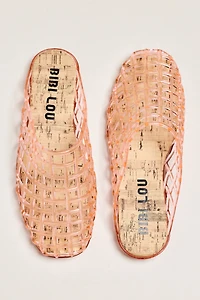 Bibi Lou Netted Jelly Mule Heels