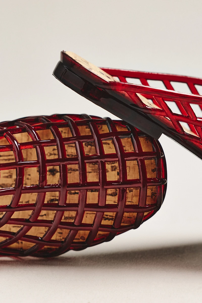 Bibi Lou Netted Jelly Mule Heels