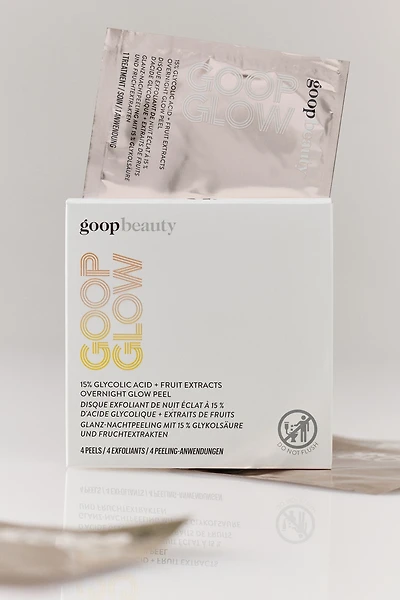 Goop GOOPGLOW 15% Glycolic Acid Overnight Glow Peel, Set of 4