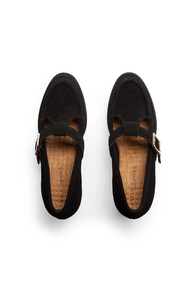 Kelsi Dagger Brooklyn Caleb T-Strap Loafer Heels