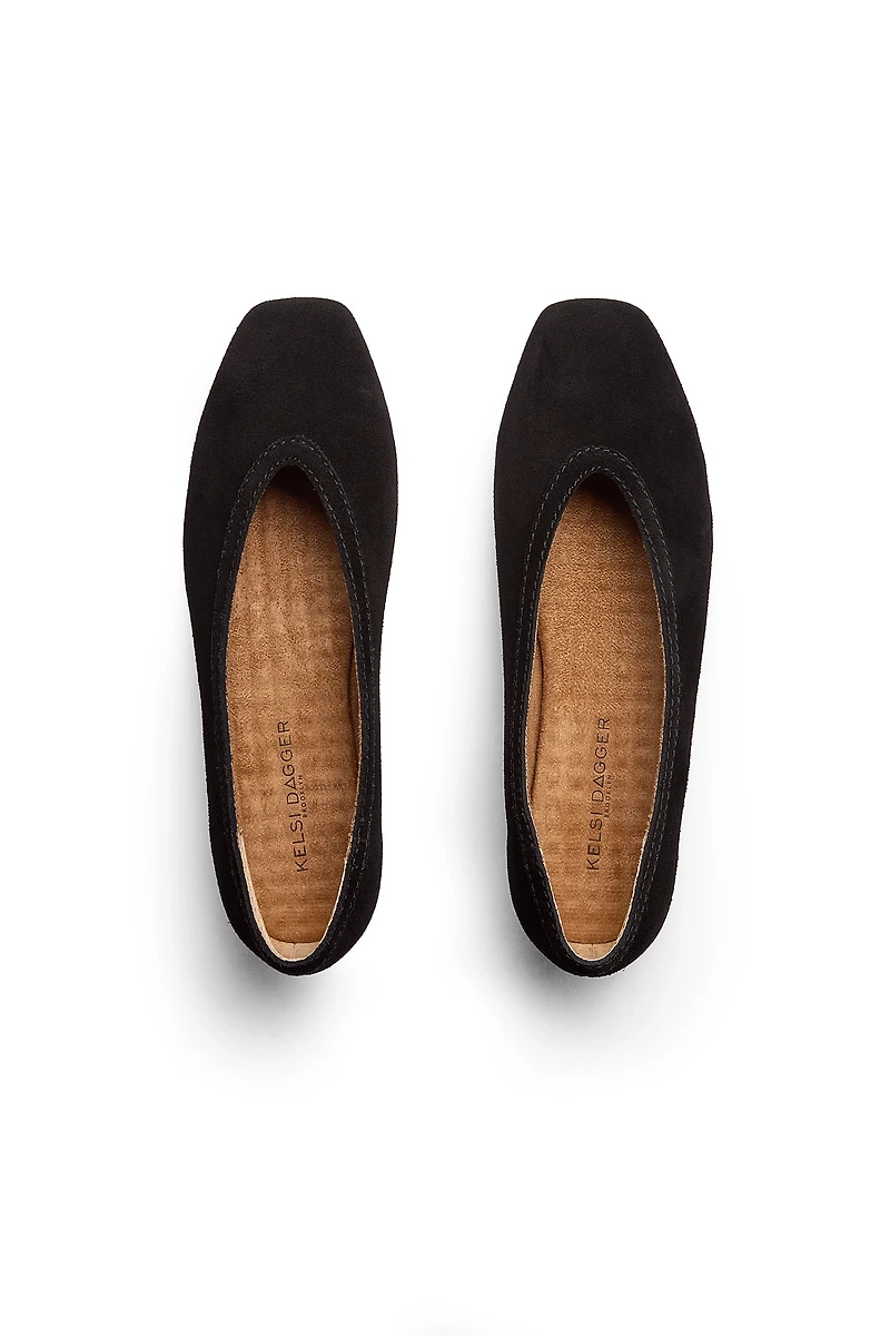 Kelsi Dagger Brooklyn Freya Square-Toe Ballet Flats